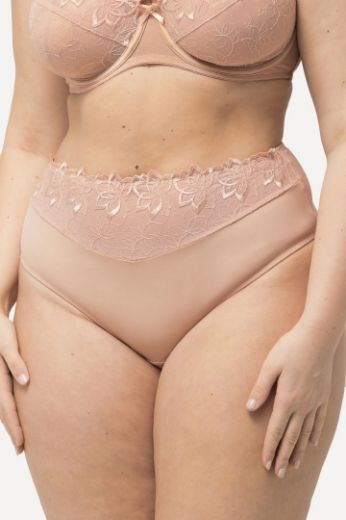 Moda za polnejše Gaćice tanga s dosatkom ukrasne čipke plus velikost, xxl, Ulla Popken in Johann Popken (JP1880)