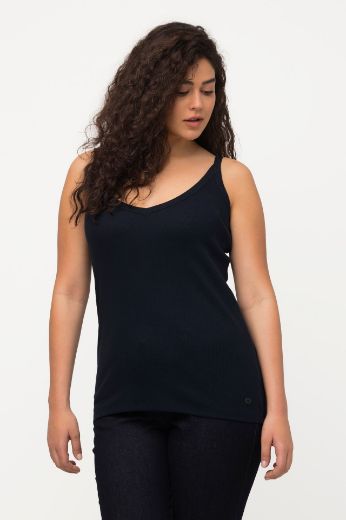 Moda za polnejše Top V ovratnim tanke naramenice plus velikost, xxl, Ulla Popken in Johann Popken (JP1880)