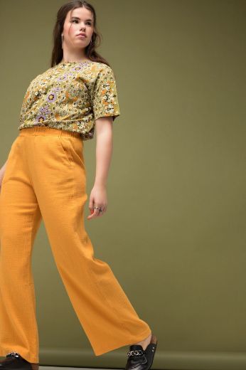 Moda za polnejše Hlače šireg kroja nogavica plus velikost, xxl, Ulla Popken in Johann Popken (JP1880)