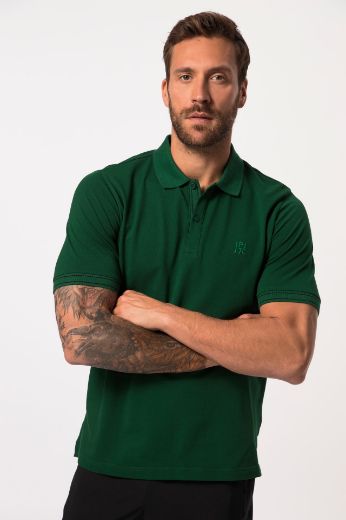 Moda za polnejše Majica Polo s prugama na obrubu rukava plus velikost, xxl, Ulla Popken in Johann Popken (JP1880)