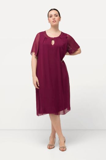 Moda za polnejše Haljina elegantna s ukrasnim dodacima na ovratniku plus velikost, xxl, Ulla Popken in Johann Popken (JP1880)