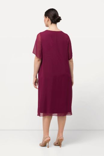 Moda za polnejše Haljina elegantna s ukrasnim dodacima na ovratniku plus velikost, xxl, Ulla Popken in Johann Popken (JP1880)