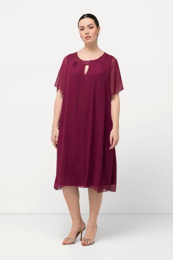 Moda za polnejše Haljina elegantna s ukrasnim dodacima na ovratniku plus velikost, xxl, Ulla Popken in Johann Popken (JP1880)