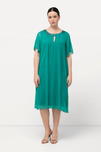 Moda za polnejše Haljina elegantna s ukrasnim dodacima na ovratniku plus velikost, xxl, Ulla Popken in Johann Popken (JP1880)