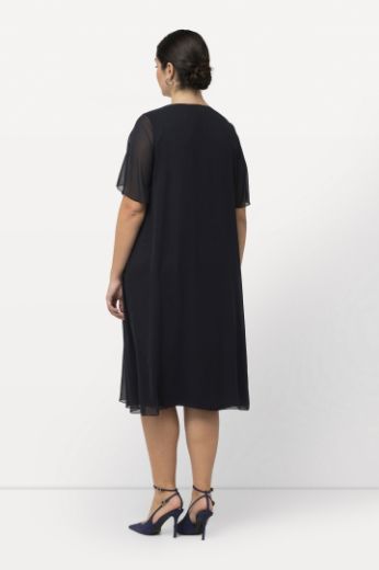 Moda za polnejše Haljina elegantna s ukrasnim dodacima na ovratniku plus velikost, xxl, Ulla Popken in Johann Popken (JP1880)