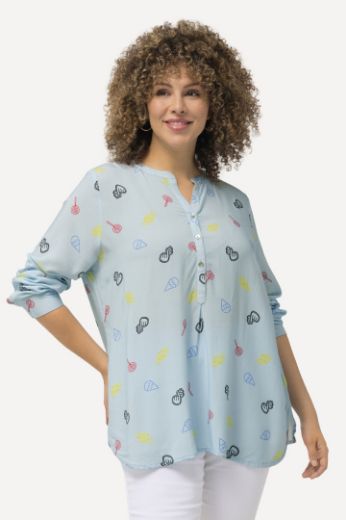 Moda za polnejše Bluza dugih rukava s printom plus velikost, xxl, Ulla Popken in Johann Popken (JP1880)