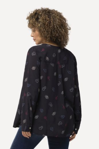 Moda za polnejše Bluza dugih rukava s printom plus velikost, xxl, Ulla Popken in Johann Popken (JP1880)