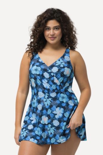 Moda za polnejše Kupaći kostim haljina cvjetnog printa plus velikost, xxl, Ulla Popken in Johann Popken (JP1880)