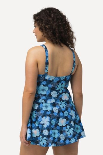 Moda za polnejše Kupaći kostim haljina cvjetnog printa plus velikost, xxl, Ulla Popken in Johann Popken (JP1880)