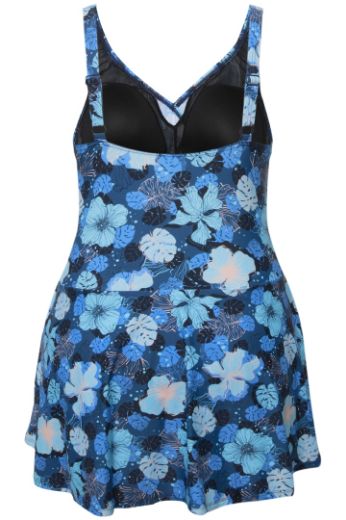 Moda za polnejše Kupaći kostim haljina cvjetnog printa plus velikost, xxl, Ulla Popken in Johann Popken (JP1880)