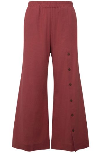 Moda za polnejše Hlače šireg kroja  s gumbima na nogavici plus velikost, xxl, Ulla Popken in Johann Popken (JP1880)