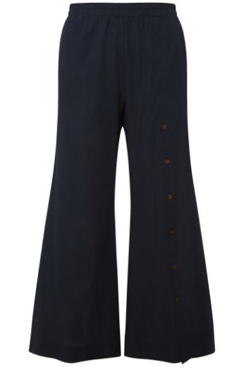 Moda za polnejše Hlače šireg kroja  s gumbima na nogavici plus velikost, xxl, Ulla Popken in Johann Popken (JP1880)