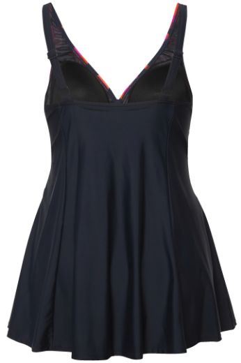 Moda za polnejše Kupaći kostim haljina s motivom krugova plus velikost, xxl, Ulla Popken in Johann Popken (JP1880)