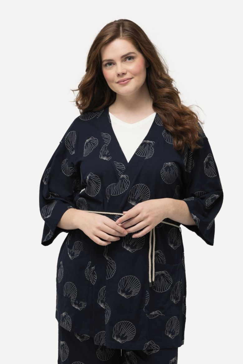 Moda za polnejše Majica na vezanje plus velikost, xxl, Ulla Popken in Johann Popken (JP1880)