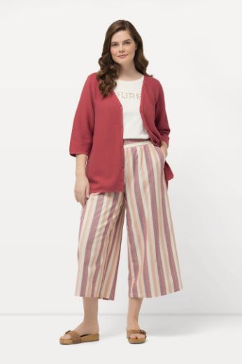 Moda za polnejše Hlače na pruge širih nogavica plus velikost, xxl, Ulla Popken in Johann Popken (JP1880)