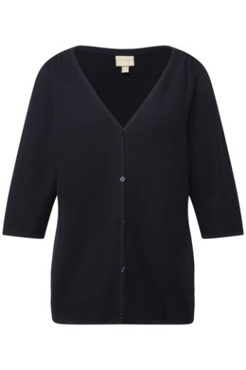 Moda za polnejše Kardigan s 3/4 rukavima plus velikost, xxl, Ulla Popken in Johann Popken (JP1880)
