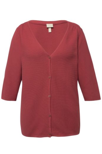 Moda za polnejše Kardigan s 3/4 rukavima plus velikost, xxl, Ulla Popken in Johann Popken (JP1880)
