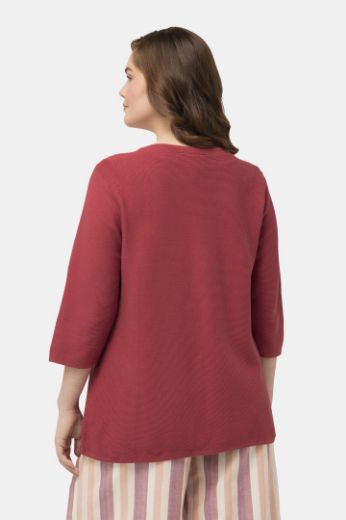 Moda za polnejše Kardigan s 3/4 rukavima plus velikost, xxl, Ulla Popken in Johann Popken (JP1880)