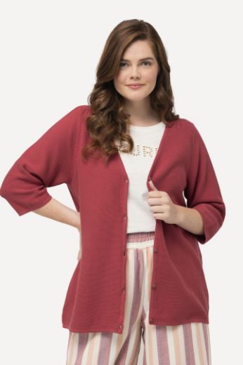 Moda za polnejše Kardigan s 3/4 rukavima plus velikost, xxl, Ulla Popken in Johann Popken (JP1880)