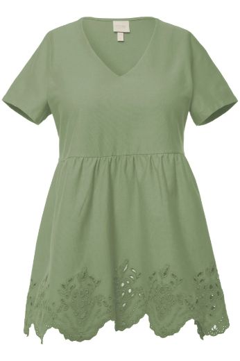Moda za polnejše Majica kratkih rukava s dodatkom ukrasne čipke plus velikost, xxl, Ulla Popken in Johann Popken (JP1880)