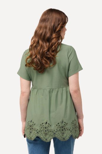 Moda za polnejše Majica kratkih rukava s dodatkom ukrasne čipke plus velikost, xxl, Ulla Popken in Johann Popken (JP1880)