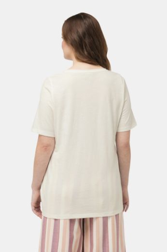 Moda za polnejše Majica A kroja s izvezenim natpisom plus velikost, xxl, Ulla Popken in Johann Popken (JP1880)