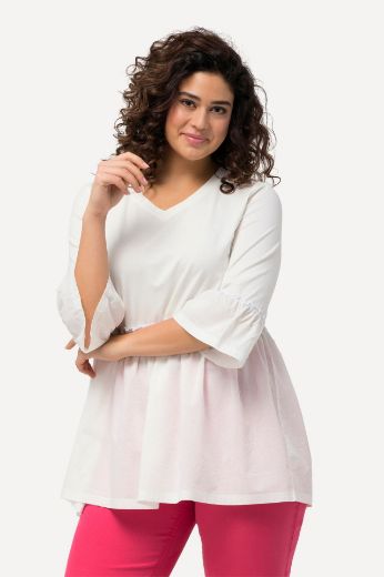 Moda za polnejše Majica A kroja s volanima plus velikost, xxl, Ulla Popken in Johann Popken (JP1880)