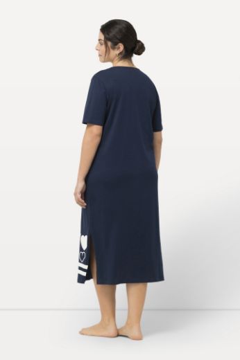 Moda za polnejše Spavaćica kratkih rukava V ovratnika motiv srca plus velikost, xxl, Ulla Popken in Johann Popken (JP1880)