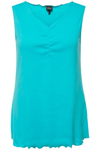 Moda za polnejše Top s naborima na prednjoj strani plus velikost, xxl, Ulla Popken in Johann Popken (JP1880)