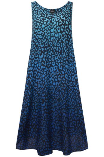 Moda za polnejše Haljina bez rukava s printom leoparda plus velikost, xxl, Ulla Popken in Johann Popken (JP1880)