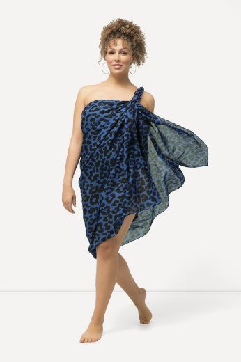 Moda za polnejše Pareo leopard motiva plus velikost, xxl, Ulla Popken in Johann Popken (JP1880)
