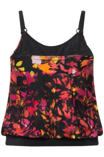Moda za polnejše Kupaći kostim Tankini s produženim nogavicama plus velikost, xxl, Ulla Popken in Johann Popken (JP1880)