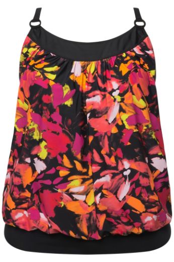 Moda za polnejše Kupaći kostim Tankini s produženim nogavicama plus velikost, xxl, Ulla Popken in Johann Popken (JP1880)