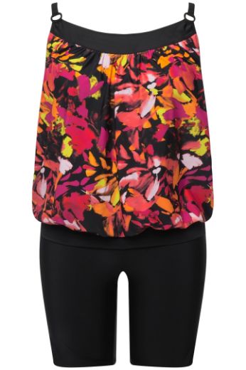 Moda za polnejše Kupaći kostim Tankini s produženim nogavicama plus velikost, xxl, Ulla Popken in Johann Popken (JP1880)