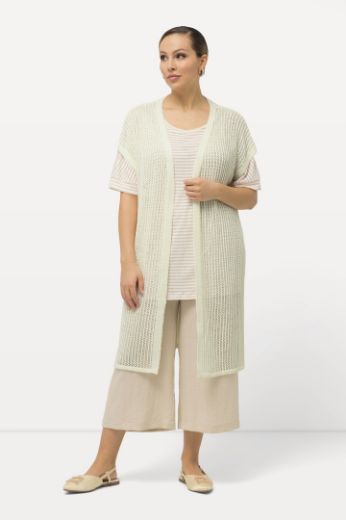 Moda za polnejše Prsluk pleteni dužeg kroja plus velikost, xxl, Ulla Popken in Johann Popken (JP1880)