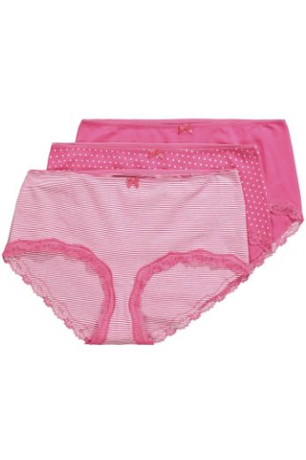 Moda za polnejše Gaćice hipster 3 komada plus velikost, xxl, Ulla Popken in Johann Popken (JP1880)
