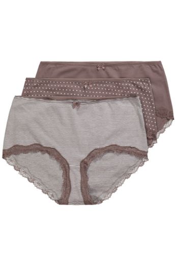Moda za polnejše Gaćice hipster 3 komada plus velikost, xxl, Ulla Popken in Johann Popken (JP1880)