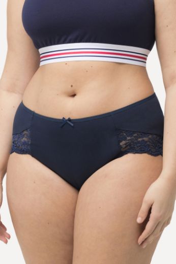 Moda za polnejše Gaćice s dodatkom ukrasne čipke 3 komada plus velikost, xxl, Ulla Popken in Johann Popken (JP1880)