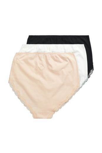 Moda za polnejše Gačice maxi 3 komada s dodatkom čipke na obrubu plus velikost, xxl, Ulla Popken in Johann Popken (JP1880)