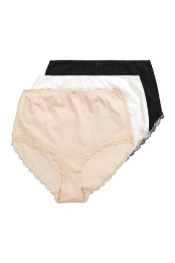 Moda za polnejše Gačice maxi 3 komada s dodatkom čipke na obrubu plus velikost, xxl, Ulla Popken in Johann Popken (JP1880)