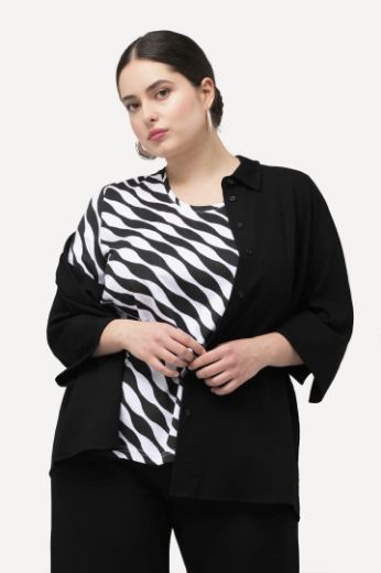 Moda za polnejše Bluza kratkih rukava plus velikost, xxl, Ulla Popken in Johann Popken (JP1880)