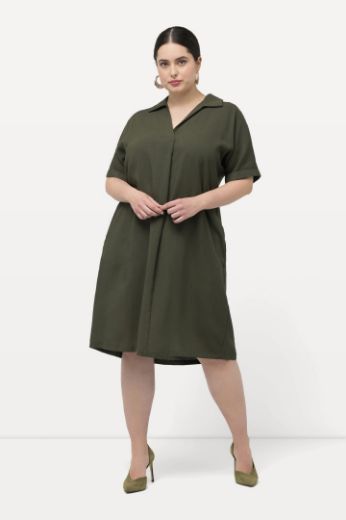 Moda za polnejše Haljina kratkih rukava A kroja plus velikost, xxl, Ulla Popken in Johann Popken (JP1880)