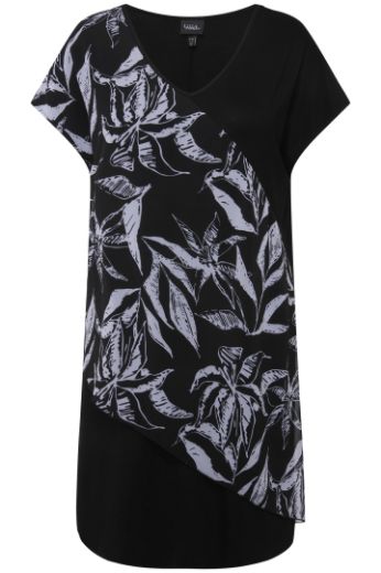 Moda za polnejše Haljina elegantna s printom plus velikost, xxl, Ulla Popken in Johann Popken (JP1880)