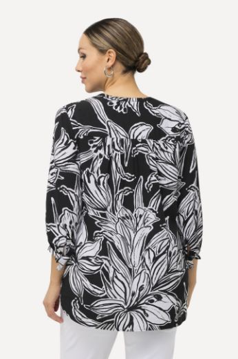 Moda za polnejše Bluza 3/4 rukavi s cvjetnim printom plus velikost, xxl, Ulla Popken in Johann Popken (JP1880)