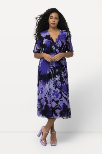 Moda za polnejše Haljina elegantna cvjetnog printa V izreza plus velikost, xxl, Ulla Popken in Johann Popken (JP1880)