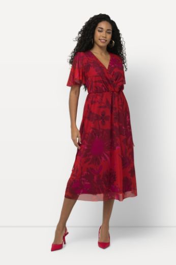 Moda za polnejše Haljina elegantna cvjetnog printa V izreza plus velikost, xxl, Ulla Popken in Johann Popken (JP1880)