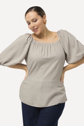 Moda za polnejše Bluza kratkih rukava plus velikost, xxl, Ulla Popken in Johann Popken (JP1880)