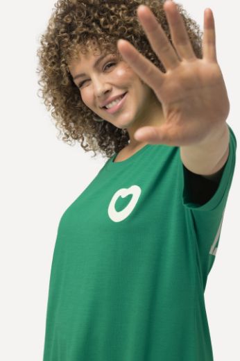 Moda za polnejše Majica dužeg modela kratkih rukava s printom srca plus velikost, xxl, Ulla Popken in Johann Popken (JP1880)
