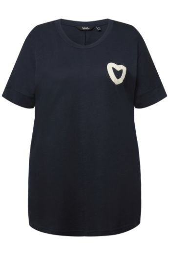 Moda za polnejše Majica dužeg modela kratkih rukava s printom srca plus velikost, xxl, Ulla Popken in Johann Popken (JP1880)