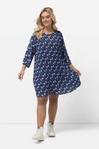 Moda za polnejše Haljina plise kraćeg kroja plus velikost, xxl, Ulla Popken in Johann Popken (JP1880)